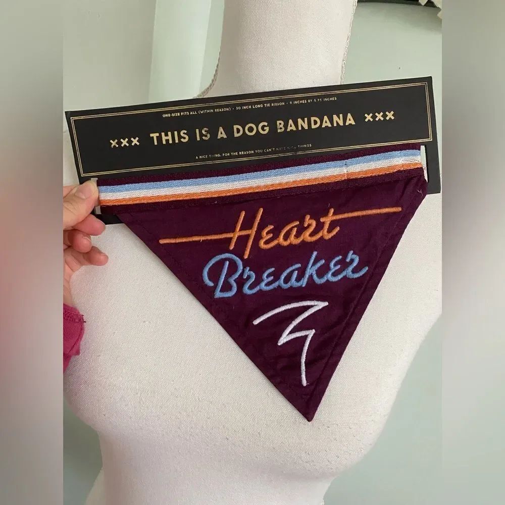Easy, Tiger - Heart Breaker Dog/Cat Bandana